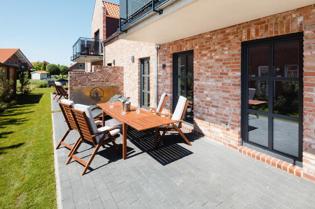 Kuesten Suite Sued - Seitliche Wasserlage, Terrasse, 70Qm Greetsiel Exterior photo